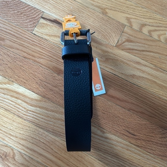 Timberland Men’s Black Genuine Leather Belt Sz L (38/40) NWT - Picture 3 of 6